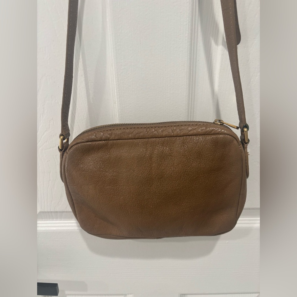 Marc by Marc Jacob's Preppy Taupe leather traveler swing crossbody bag WOMEN'S - Picture 10 of 16